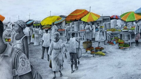 Interesting Pointillism Paintings by Kolawole Lasisi